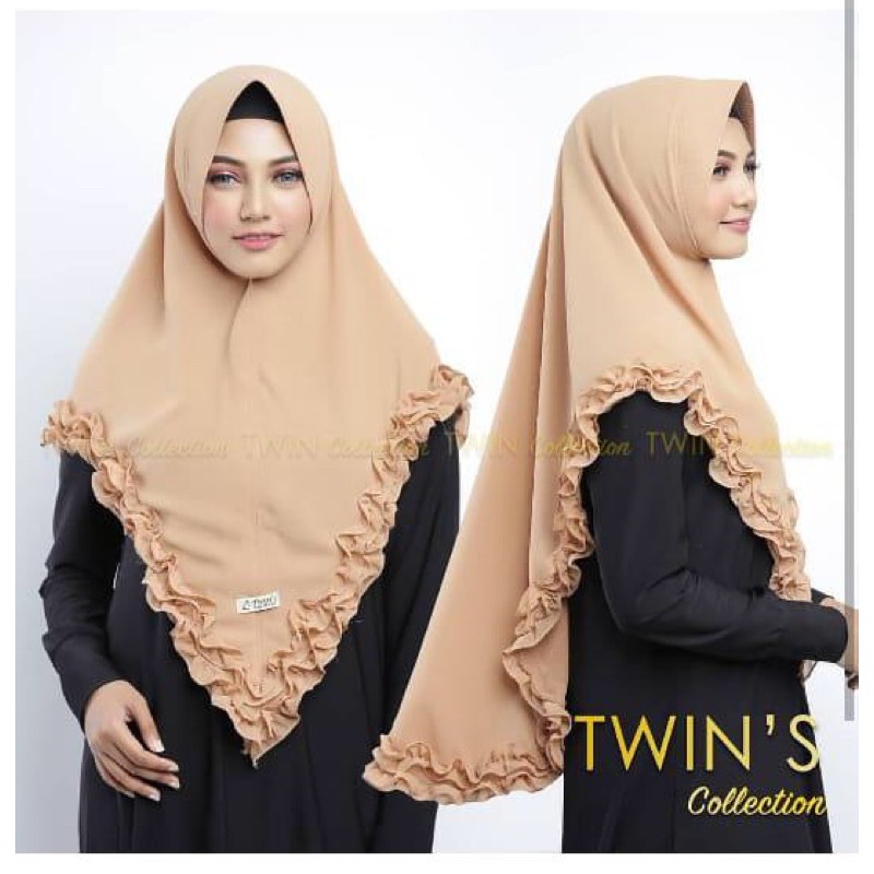 DISKON CUCI GUDANG Khimar GOTIK TWINS ceruty babydoll