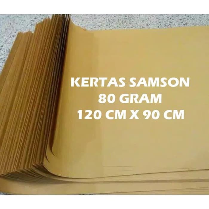 

KERTAS SAMSON COKLAT 80 GRAM - 90 X 120 CM