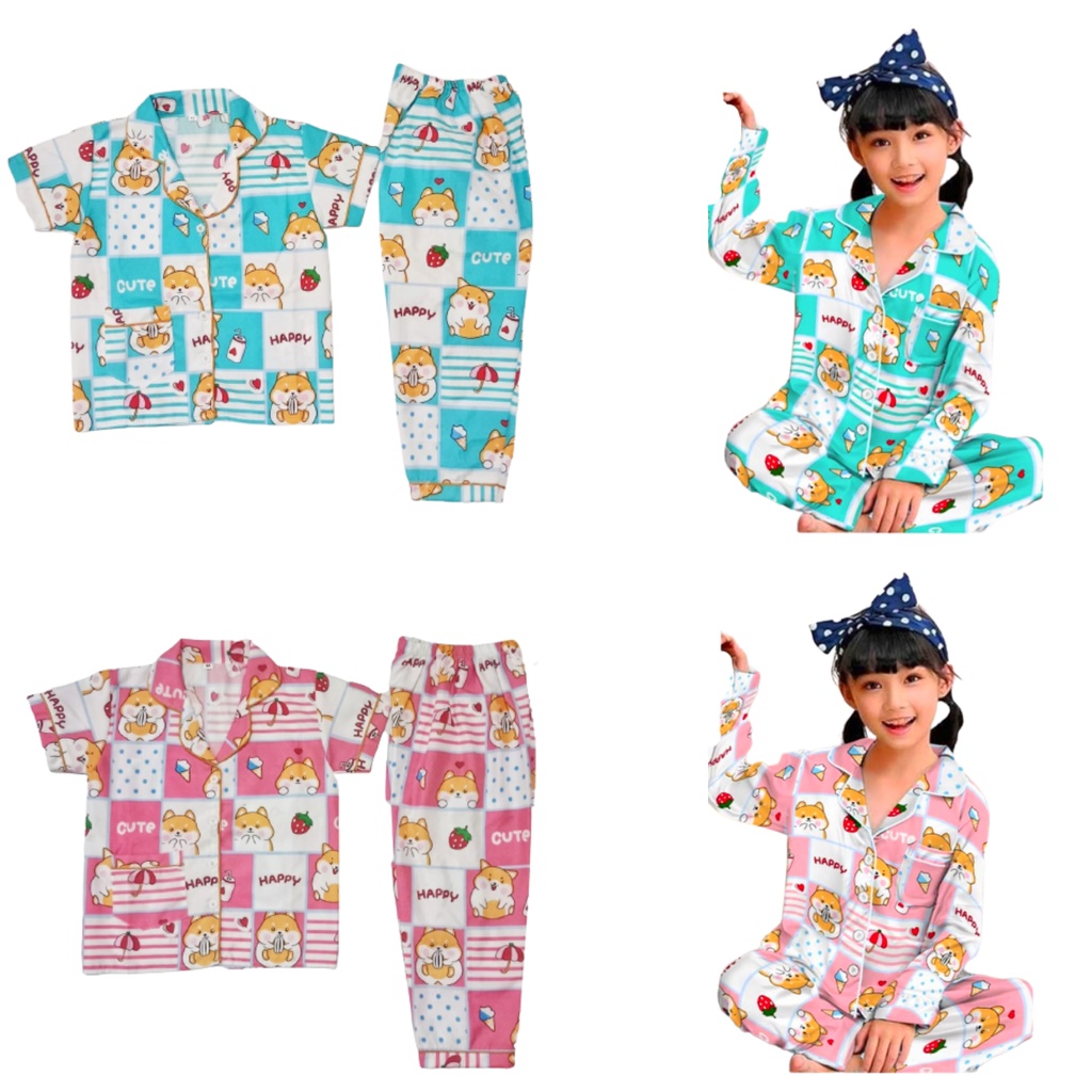 CIAHAW-BAJU TIDUR ANAK PEREMPUAN CP/PP  3-10TAHUN/PAKAIAN BAJU TIDUR ANAK