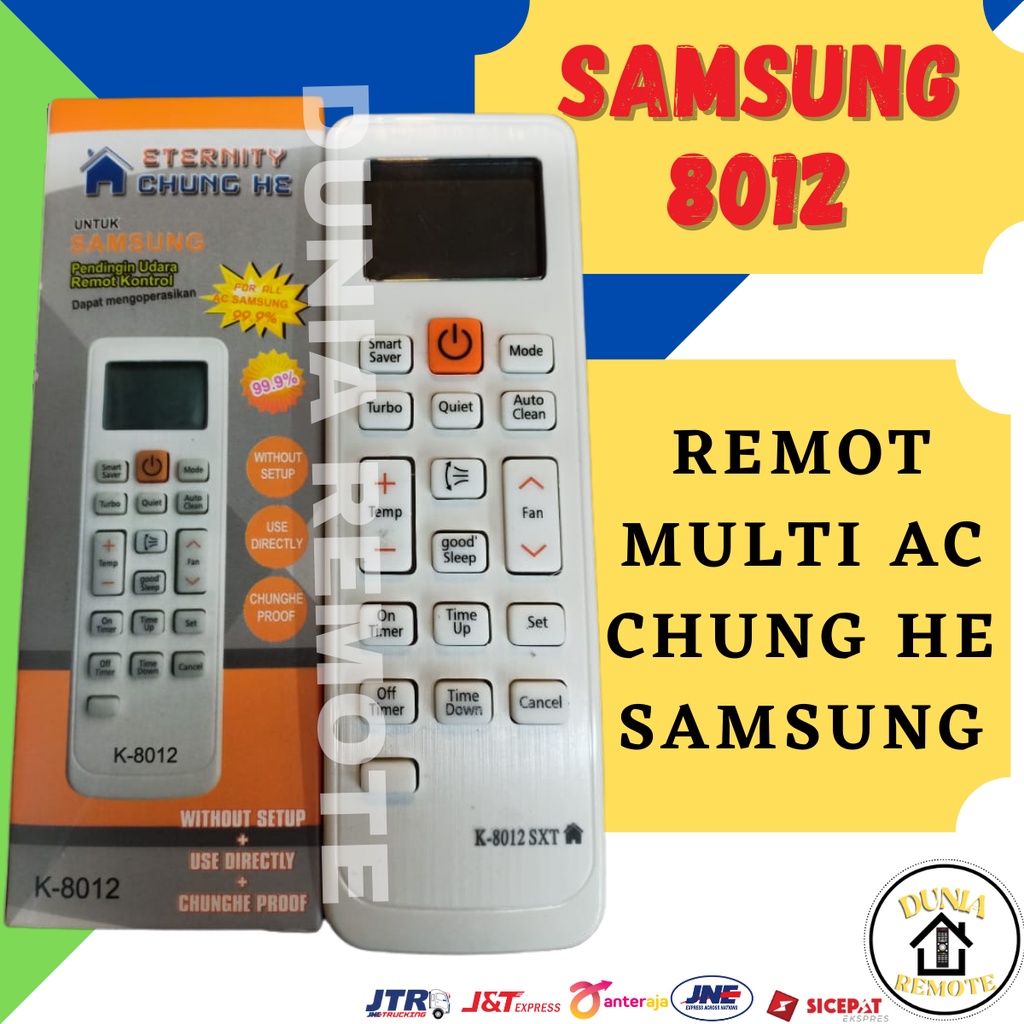 Remot Remote AC SAMSUNG MULTI Split CHUNGHE K-8012 tanpa setting