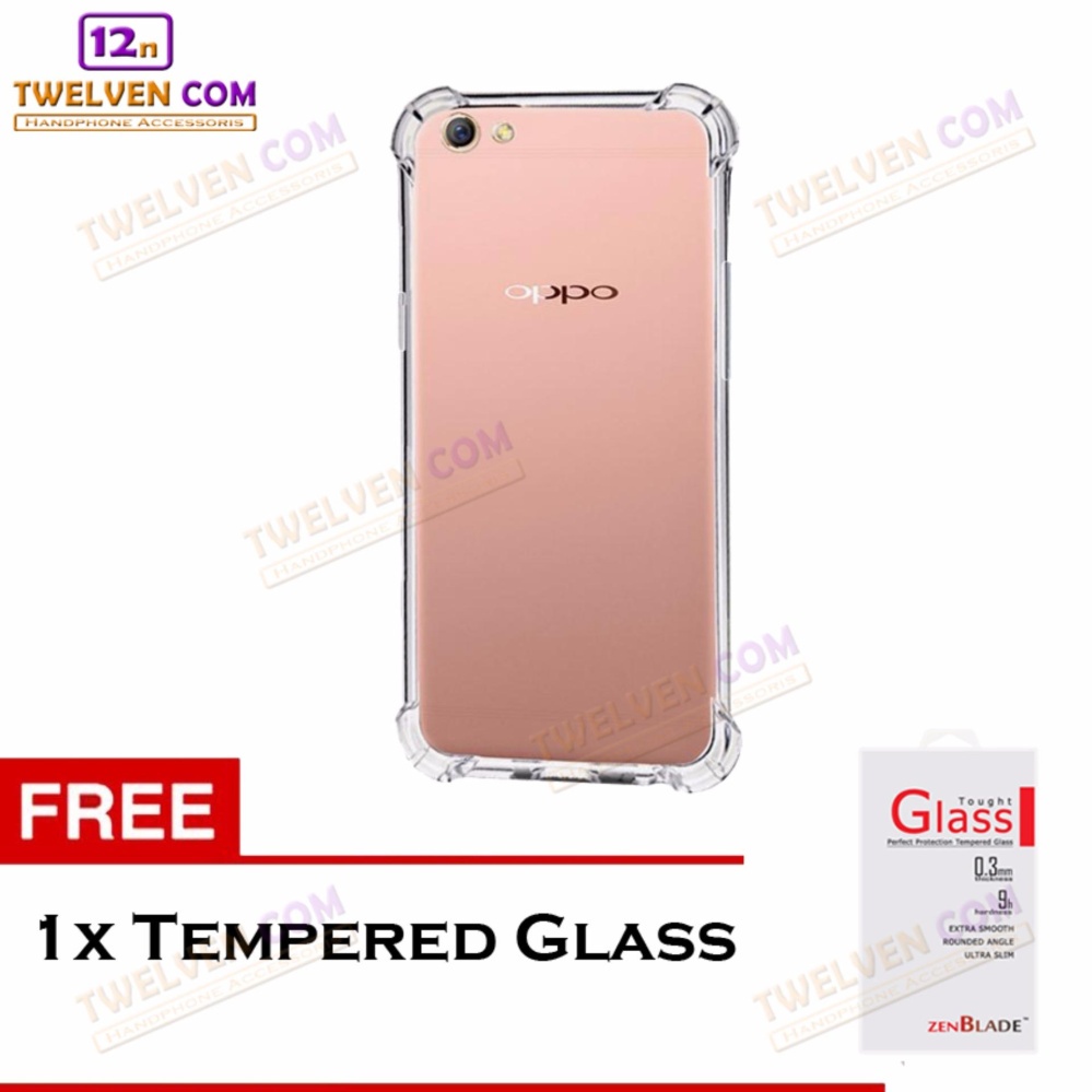 [FLASH SALE] Case Anti Crack Anti Shock Softcase Oppo A39 - Free Tempered Glass