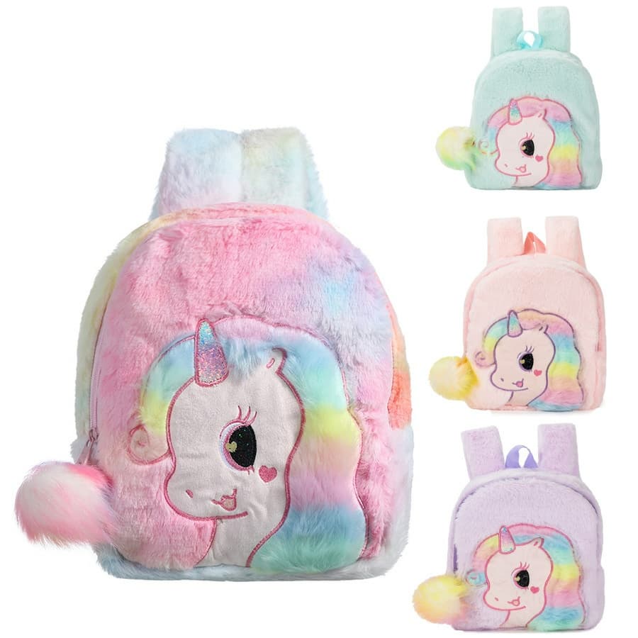 Tas ransel unicorn bulu anak paud TK tas sekolah anak unicorn Tas Ransel Backpack Anak Perempuan Kado ultah anak perempuan TAS BLINGBERRY ORIGINAL IMPORT