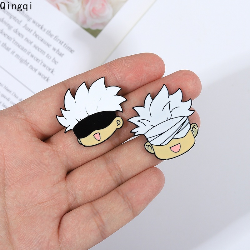 Bros Pin Enamel Desain Kartun Anime Komik Jujutsu Kaisen Gojo Satoru Untuk Aksesoris Pakaian