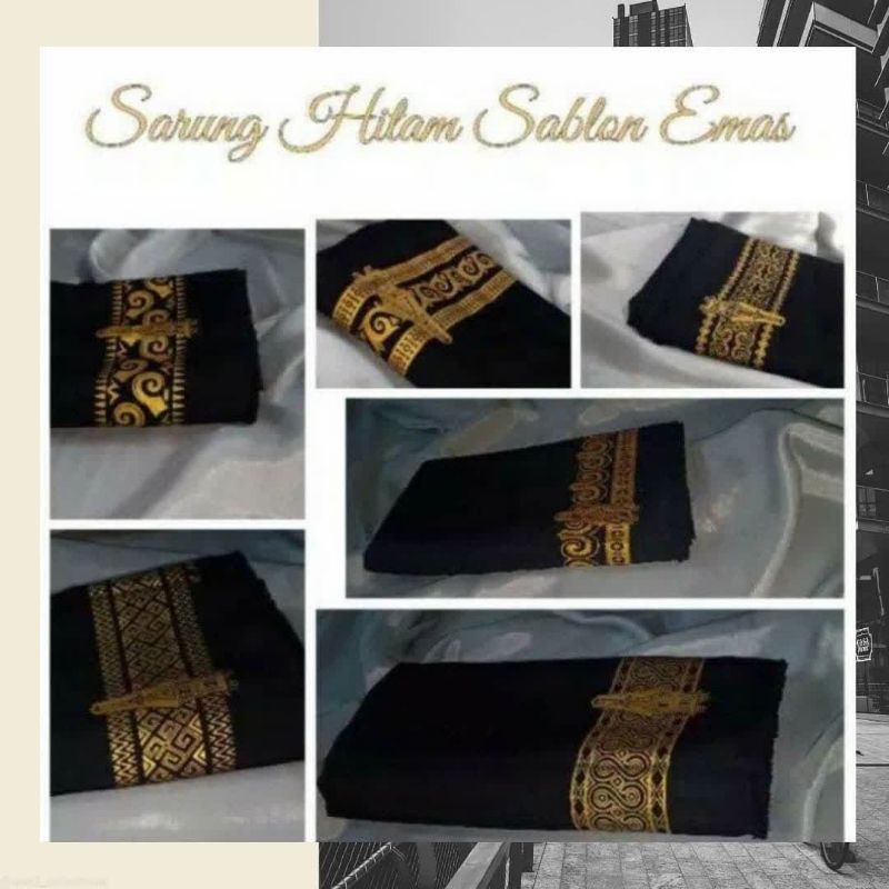 Sarung Toraja Hitam