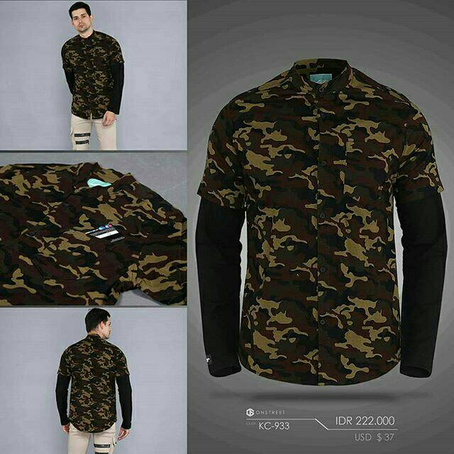 CAMO SHIRT DOUBLE LAYER
