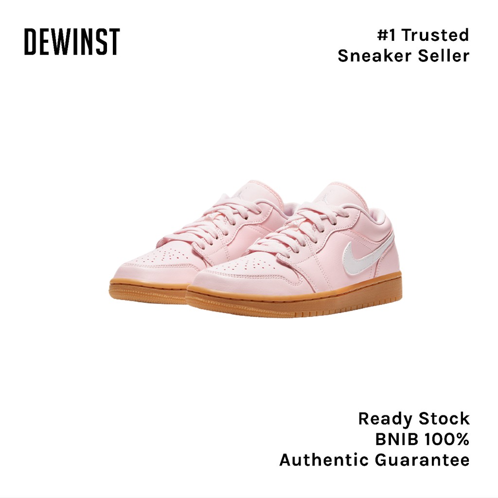 Air Jordan 1 Low Arctic Pink Gum Womens BNIB RESMI ORIGINAL