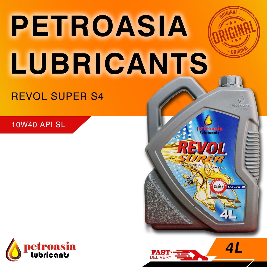 Petroasia Revol Super S-4 SAE 10W40 API-SL 4L, SNI