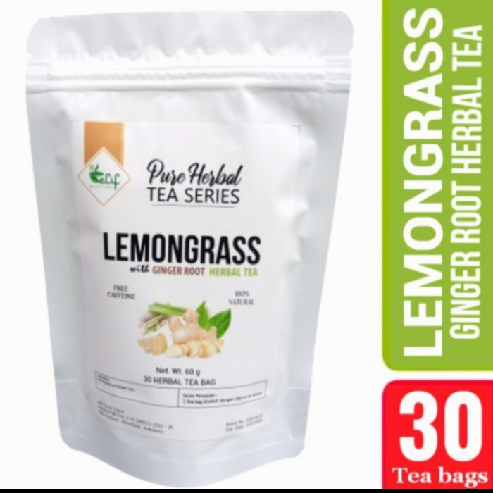 

ORIGINAL MURAH teh herbal sereh + jahe dalam 1 kemasan.isi 30 tea bag