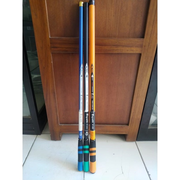 Joran Tegek VIP BUGATTI Handle Spon Eva panjang 360, 450, 540, 630 bahan carbon Graphite action kaku