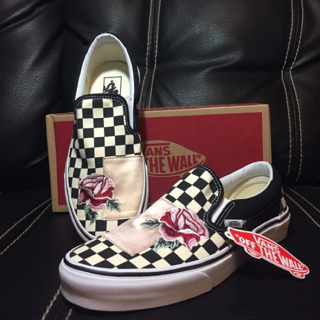 vans patchwork slip on