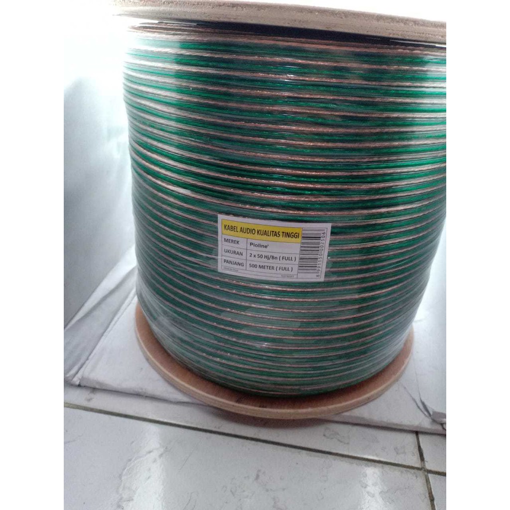 Bobin Pioline Kabel transparan 2x50 500 meter