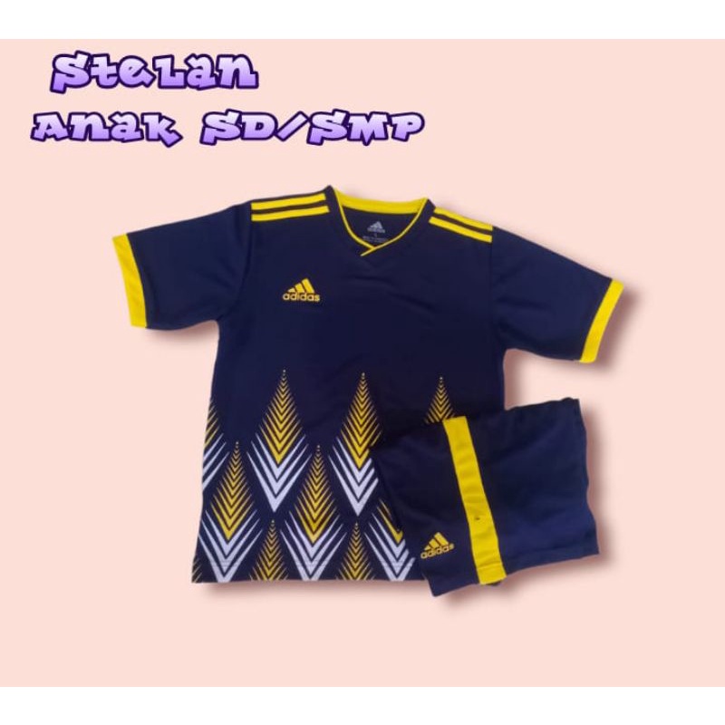 stelan setelan baju Jersey anak SD SMP kaos futsal anak