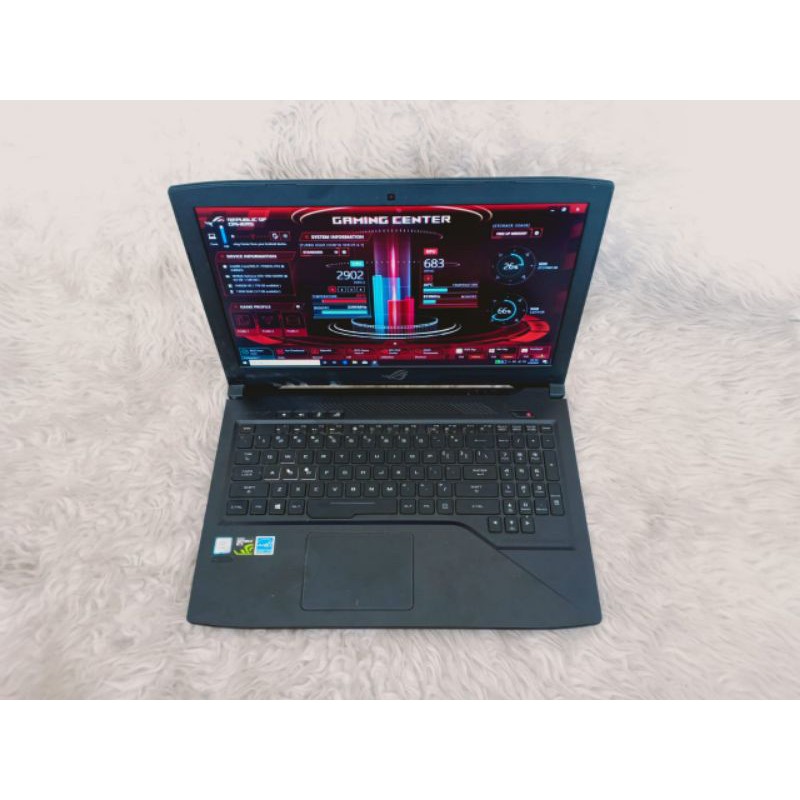 Laptop Asus ROG GL503VD Ram 8gb HDD 1000+SSD 128gb core i7 Nvidia