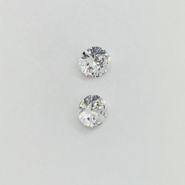 Batu Permata Zircon Cubic Zirconia Star AAA 10 mm White Round