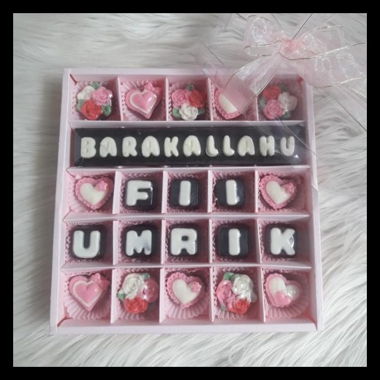 

KADO ULANG TAHUN - ANNIV - VALENTINE COKLAT HURUF 25 KOTAK BERKUALITAS