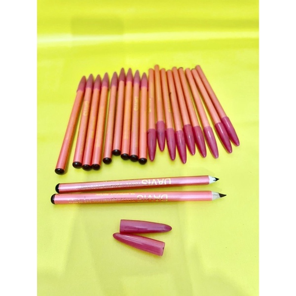 PAKET 2 PCS pensil alis davis ori / pensil alis coklat / penggambar alis / pewarna alis / eyebrow pencils / pensil alis hitam