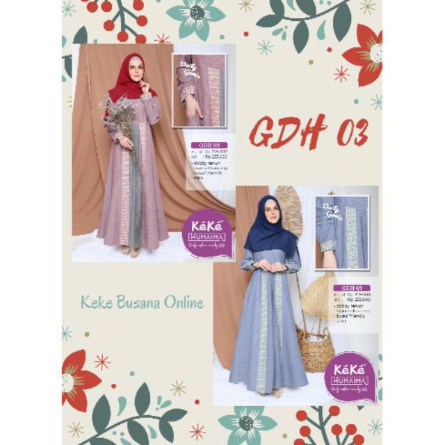 Gamis Dewasa Keke Humaima ~ GDH 03 ~