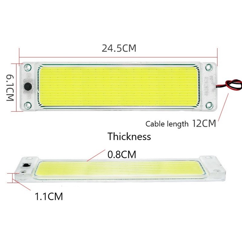 1pc Lampu Bohlam 108-led Cob 12w 12v-24v Super Terang Untuk Interior Mobil / Truk