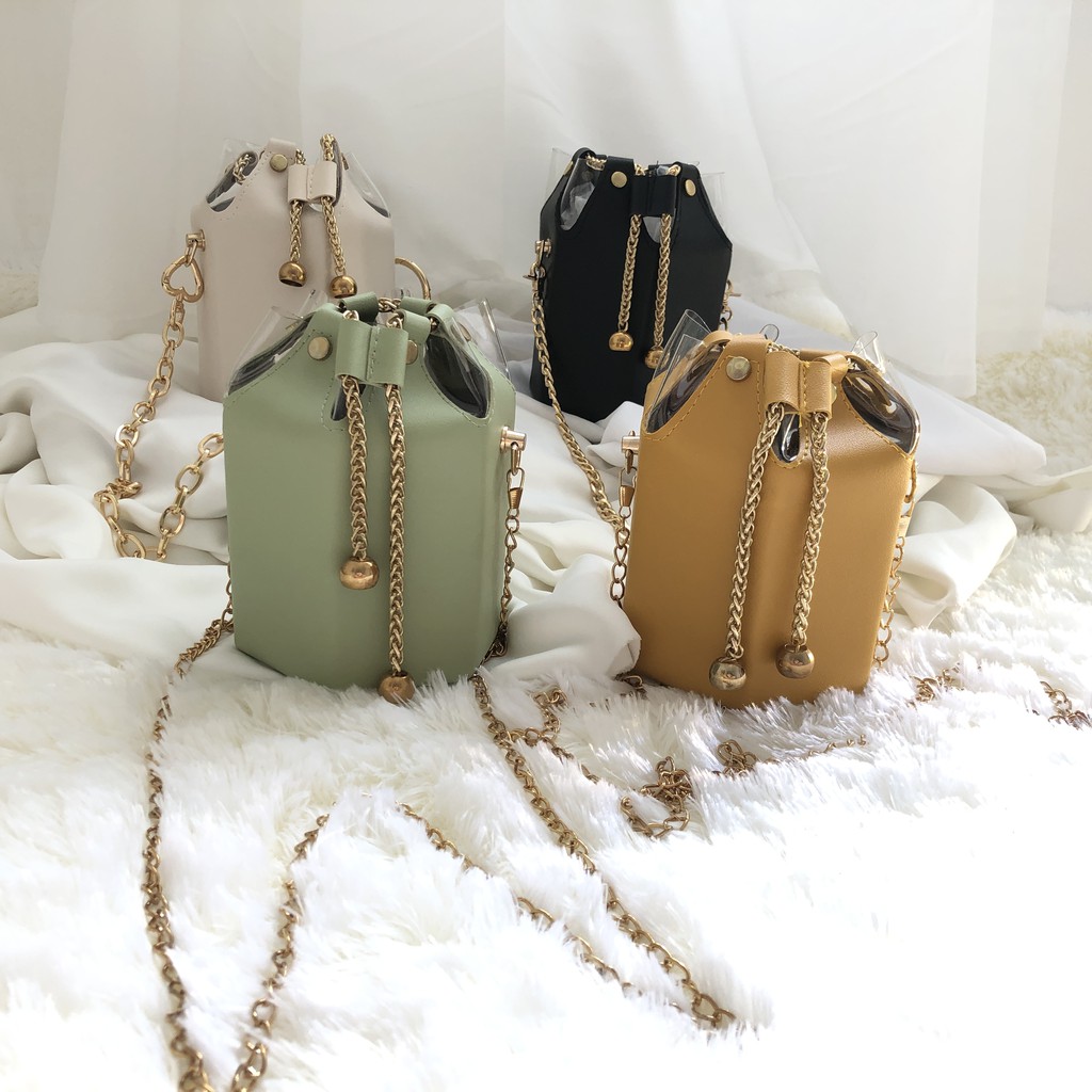 TAS WANITA SERUT KECIL FASHION UNIK S016 SELEMPANG KOTAK SEGIENAM TAS WANITA KOREA TAS BAHU