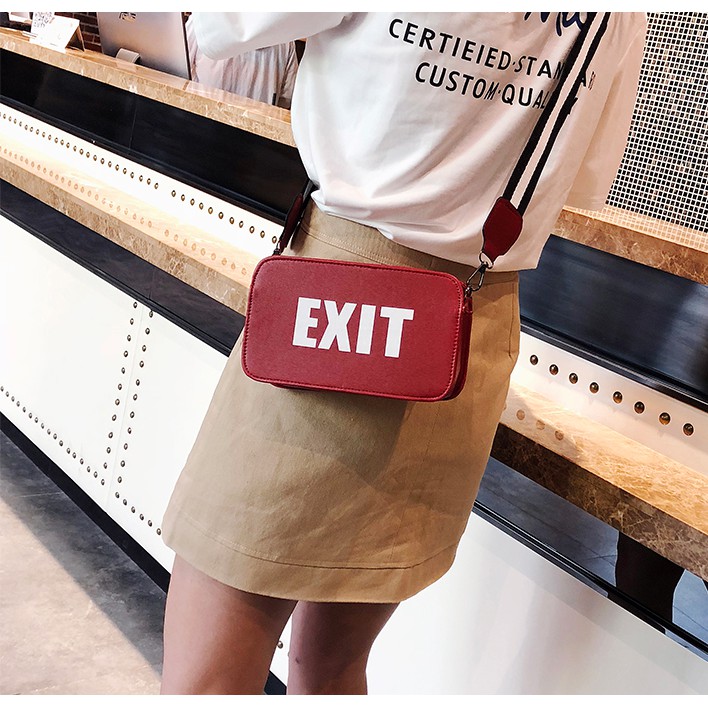 LJY28 Tas Selempang Wanita Korea Mini EXIT Shoulder Bag Murah Impor Brand New TKM