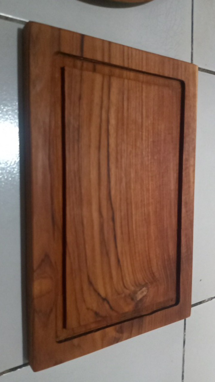 Talenan Kue Profil | Talenan Kecil | Talenan Kayu Jati 20 Cm X 30 Cm |  Talenan Roti | Talenan Dapur