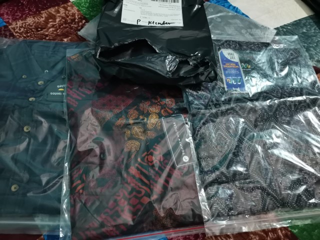 Maciku Store Kemeja Batik Songket Pria Lengan Panjang Baju Batik Print Premium Quality