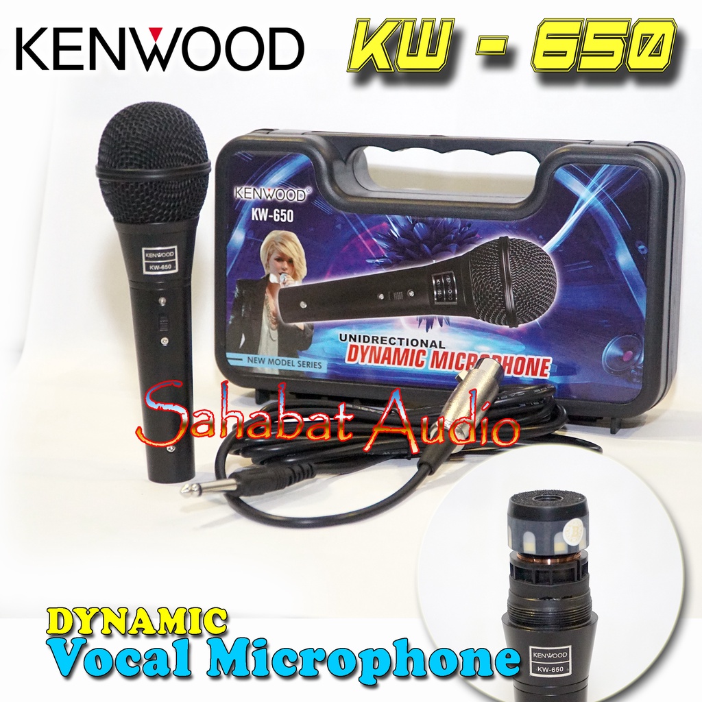 Mic Kabel KW 650 + KOPER / Microphone Cable KENWOOD KW-650 / Mic KW - 650 / Microphone KW650