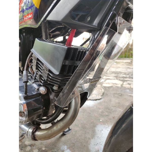 tatakan lumpur penahan lumpur mika penahan lumpur mika tahanan lumpur rxking rx king rxspecial bahan akrilik bening tebal-4