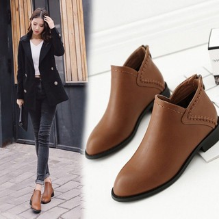  Sepatu  Chelsea Boots  Ankle Bahan Velvet  Gaya Inggris Untuk 