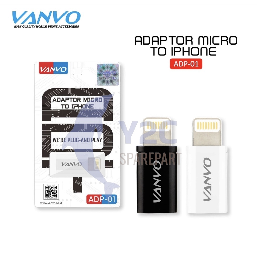 CONVERTER VANVO MICRO KE I-PHONE / ADAPTOR SAMBUNGAN CHARGER CASAN CAS