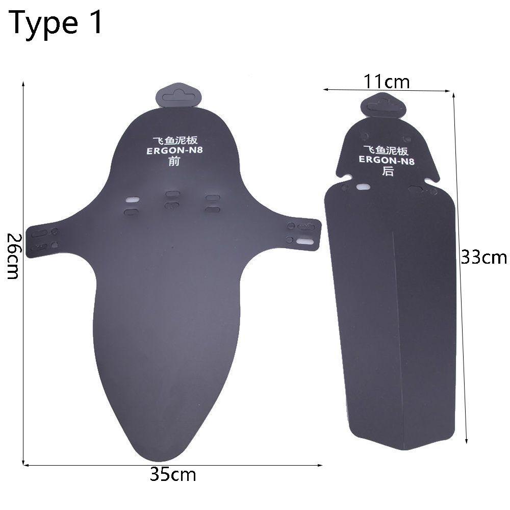 R-FLOWER 2pcs /Set Sepeda Jalan Spakbor Plastik Bersepeda Aksesoris Flaps Sayap Portable Mud Guard