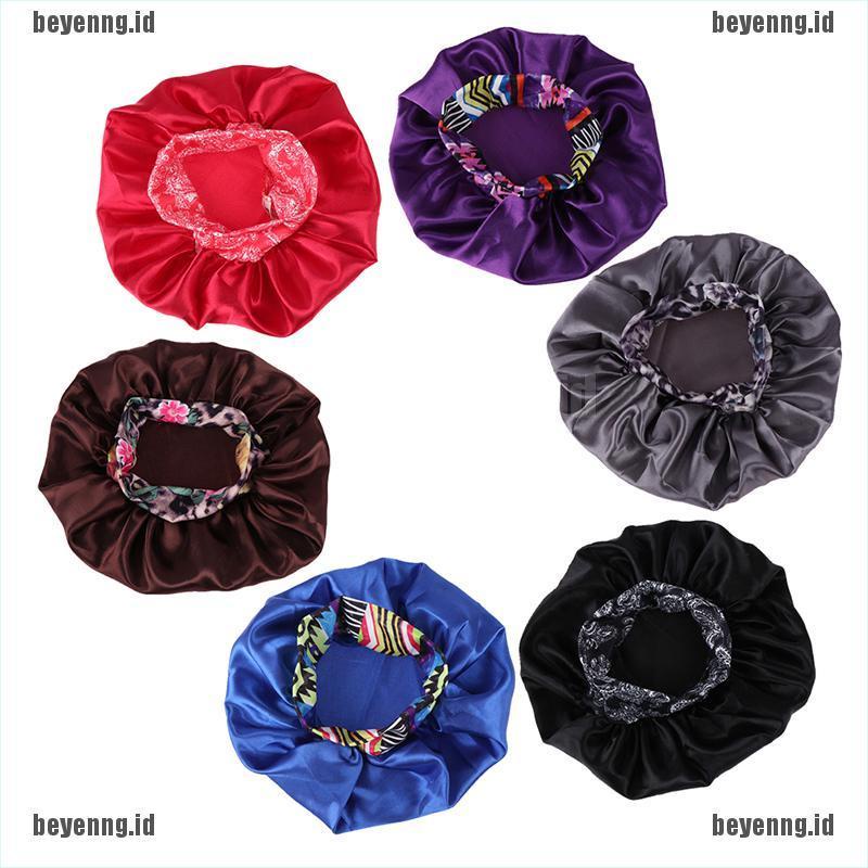 Bey Topi Bonnet Wanita Bahan Satin Sutra Untuk Salon Kecantikan