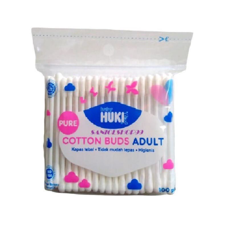 Huki Cotton Buds Adult 50+10 pc