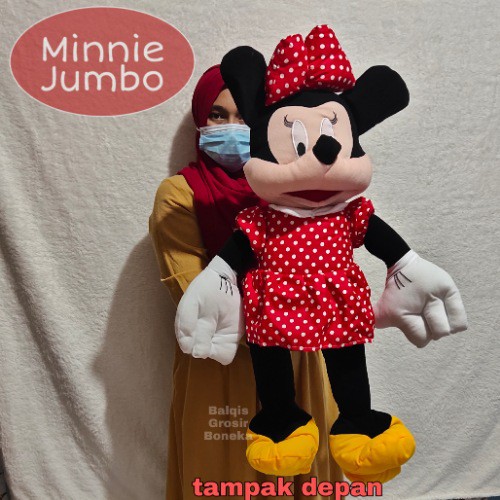 Boneka Minnie Mouse Jumbo 75Cm