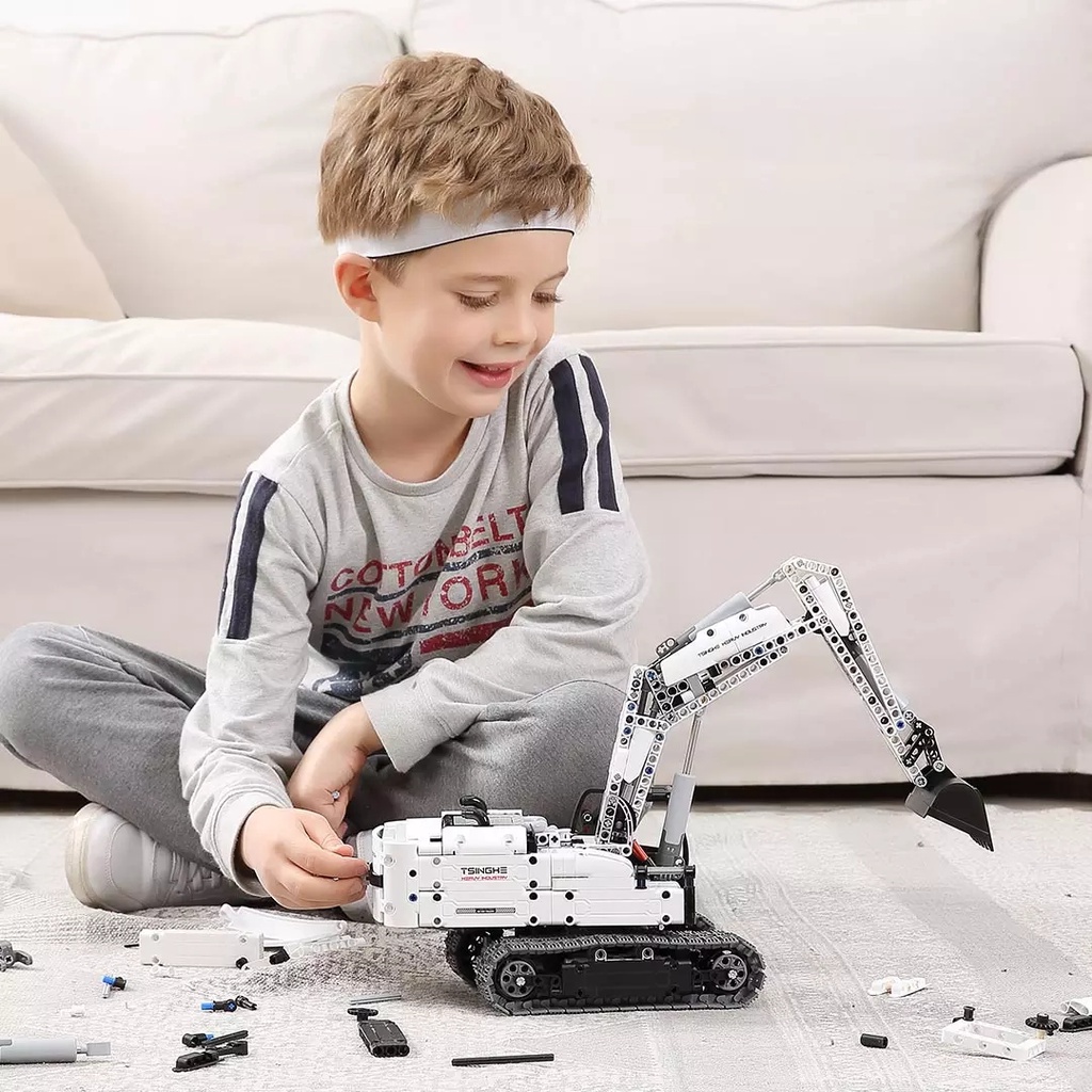 Xiaomi ONEBOT Mainan Balok Bangun Bentuk Excavator Untuk Anak-Anak