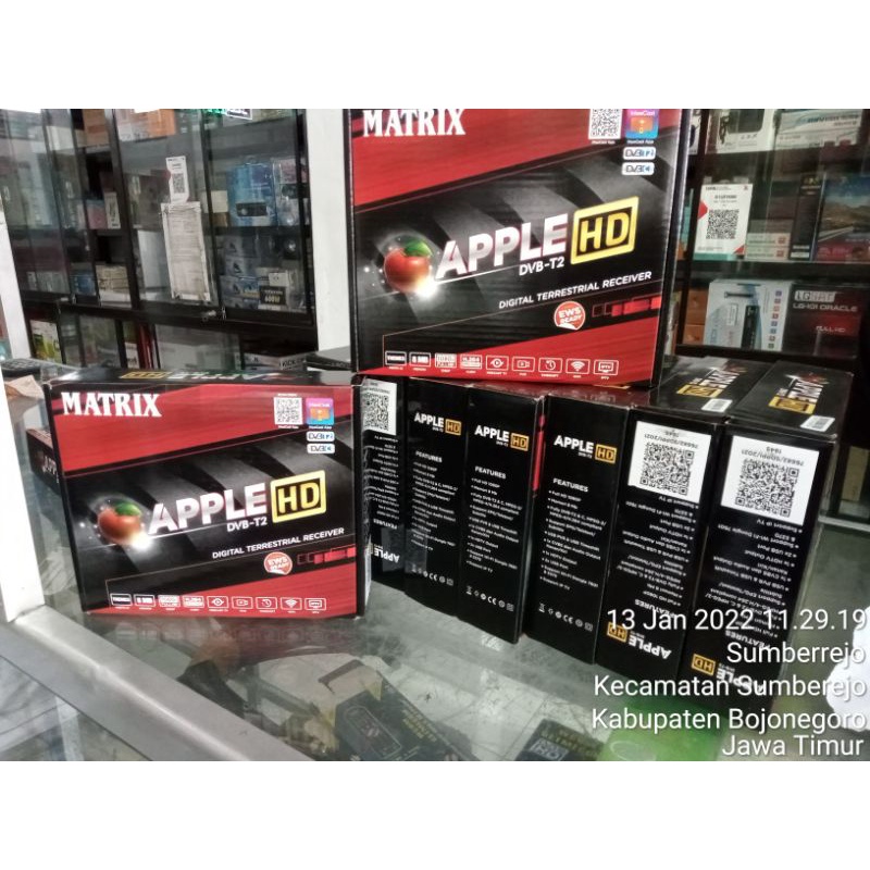 STB TV DIGITAL SET TOP BOX DIGITAL MATRIX APPEL MERAH HD terbaik tabung berkualitas bergaransi andro