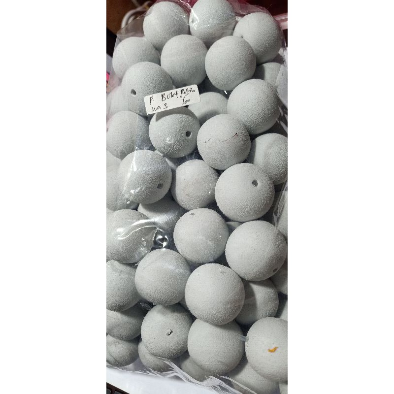 4 pcs Kumbul Busa Bulat Putih no.3