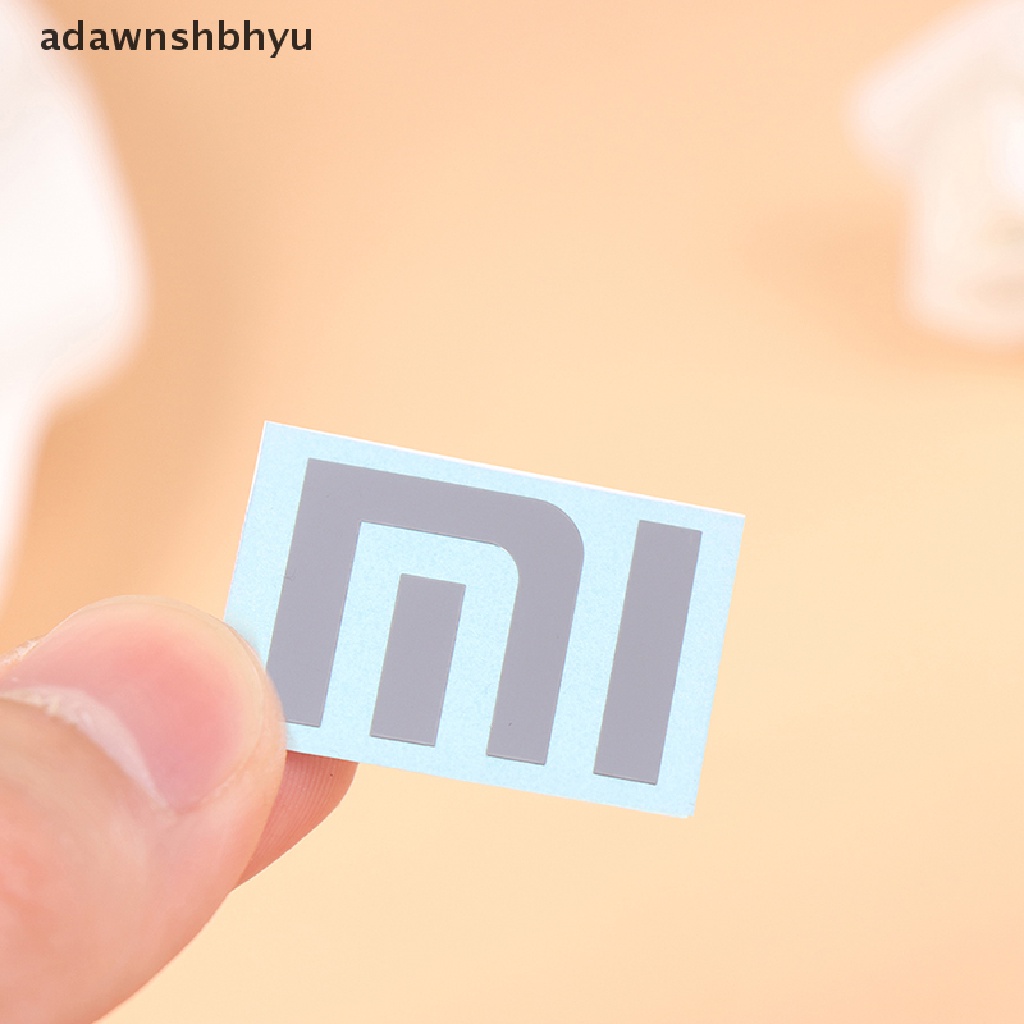 Stiker Logo adawnshbhyu Bahan Metal Warna Silver Untuk Laptop / Handphone Xiaomi MI