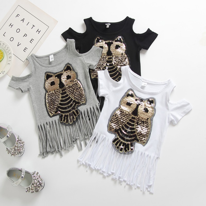 100 Kaos T Shirt Unisex Lengan Pendek Gambar Kartun Burung Hantu