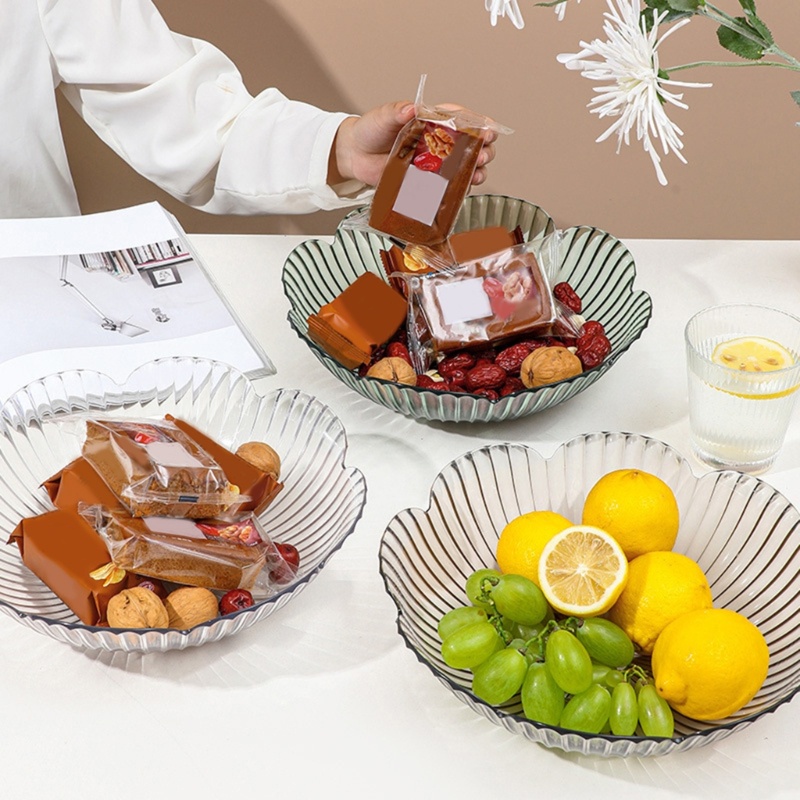 Zzz Piring Snack / Dessert / Permen Multifungsi Bahan Plastik Untuk Dekorasi Pernikahan