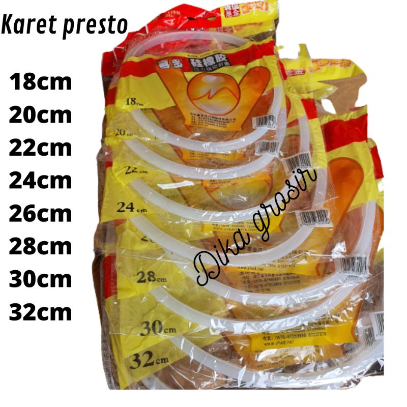 KARET SIL PRESTO UKURAN 18CM20CM22CM24CM26CM30CM32CM