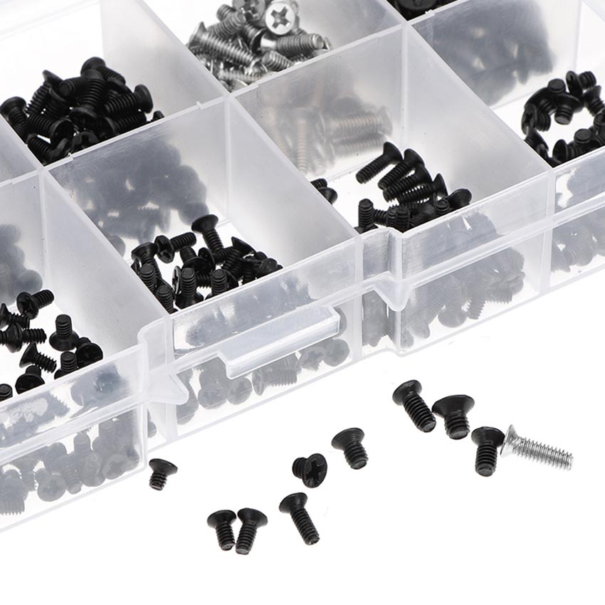 500PCS/Set Computer Screw Baut Laptop Asus Lenovo Toshiba Acer Dell HP, Samsung M2 M2.5 M3 Komputer