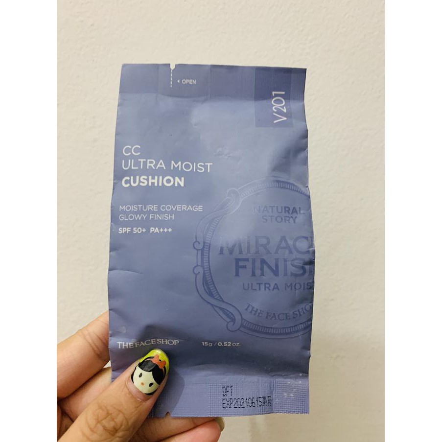kz08 the face shop cc ultra moist cushion (refil) 3exo