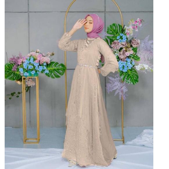{MURMER} BAJU GAMIS WANITA REMAJA OOTD HIJAB 2022 TERBARU KEKINIAN