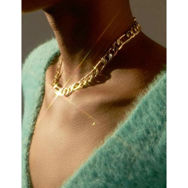 LRC Kalung Fashion Golden Alloy Necklace K70587