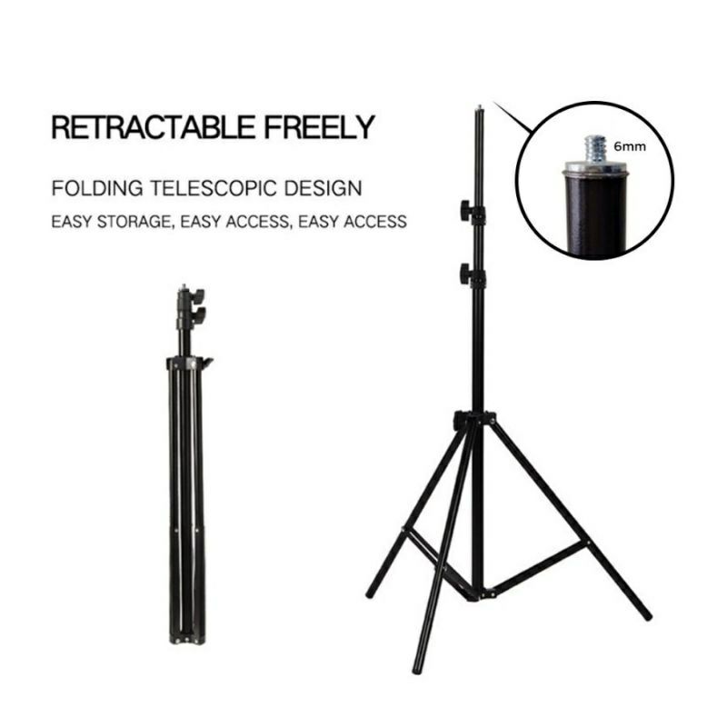 LIGHT STAND TRIPOD 2.1M FOR RING LIGHT SELFIE