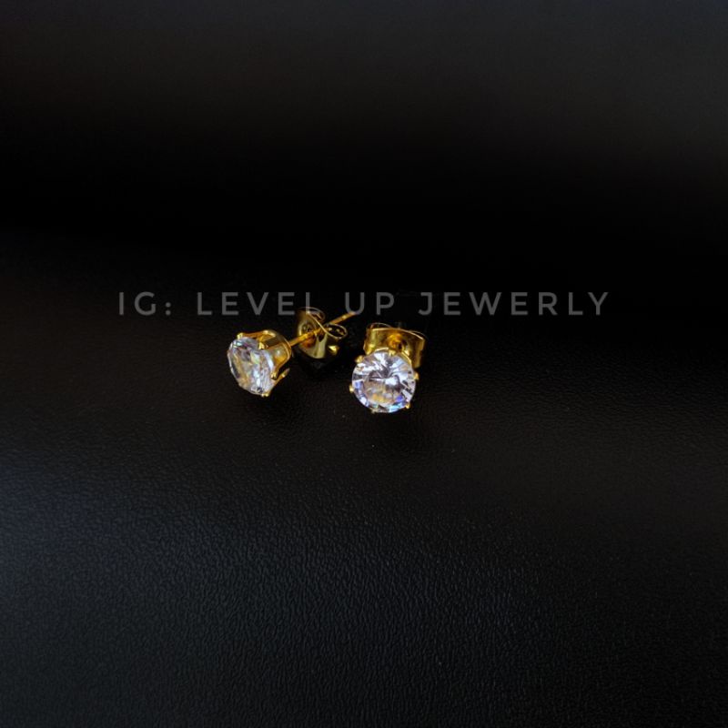 Anting Tusuk Sedang | Anting Anti Alergi | Anting Anti Karat | Anting Stainless Steel | Garansi Seta