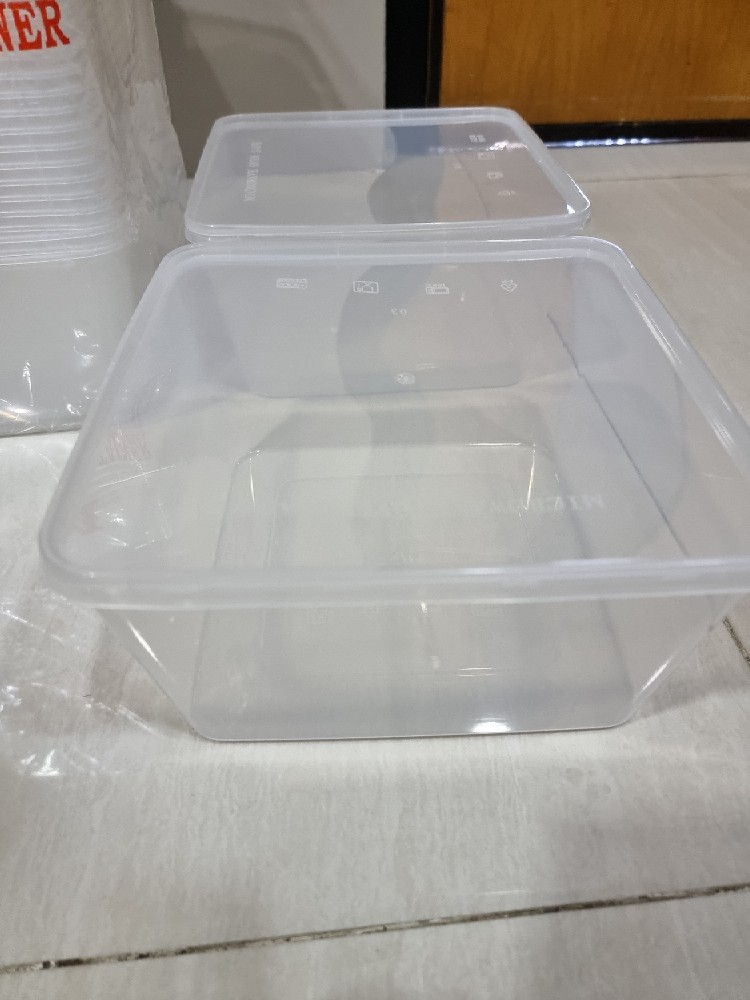 Thinwall / Food Container Besar 3000 Ml Square / Kotak