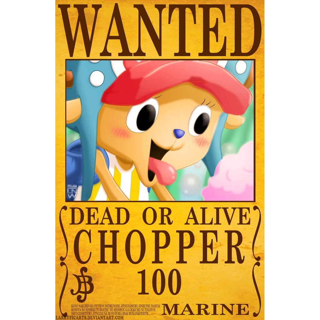 Sticker Poster Bounty One Piece Mugiwara Crew Vintage by Okashi Store-3