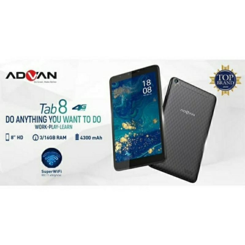 Tablet Advan Tab 8 Tablet Belajar Tab 8001 - 3/16GB - Garansi Resmi